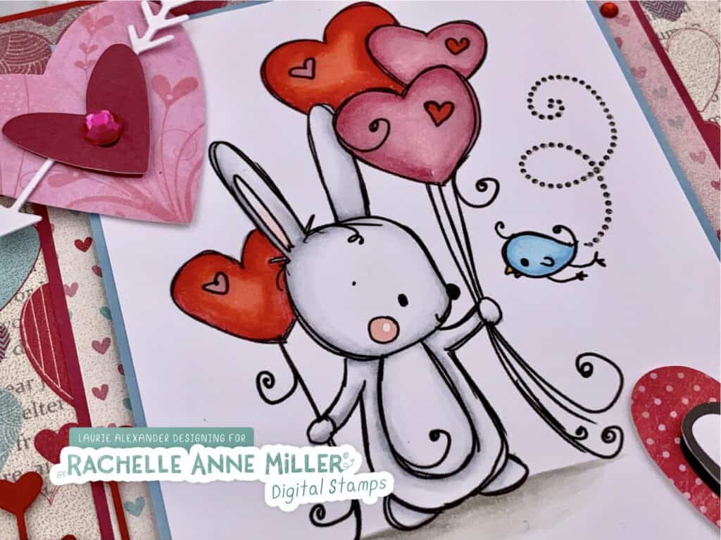 The Stampin' Bunny: Valentine Stampin' Up! True Love Paper Floral Heart Dies  Card