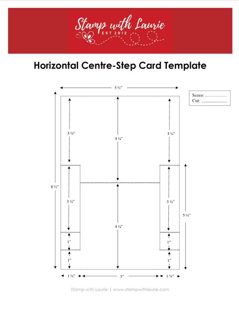 Center Step Card Instructions.pdf My Father’s Day Card - Stamp With Laurie