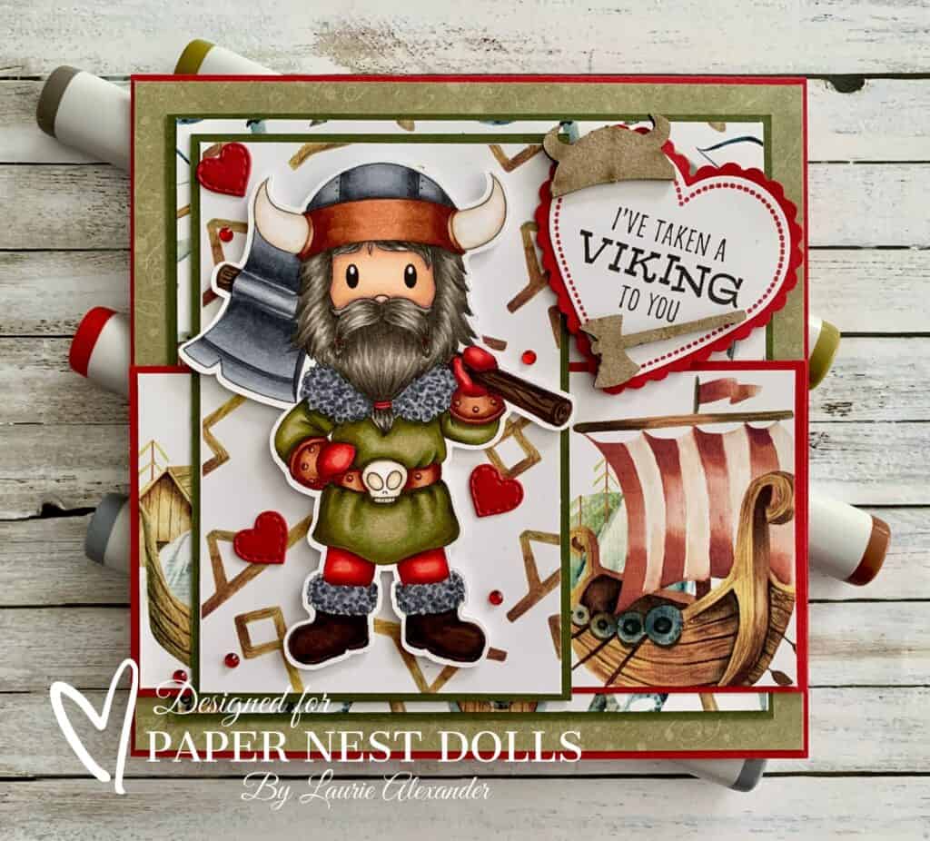 Vikings Santa Claus Greeting Card