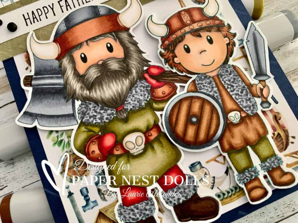 Vikings Santa Claus Greeting Card