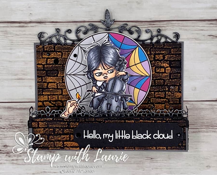 Paint It Black Card - Stamp With Laurie