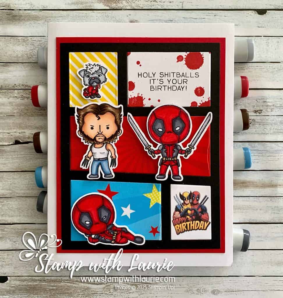 It’s Your Birthday Card - a birthday card with comic book heroes on it