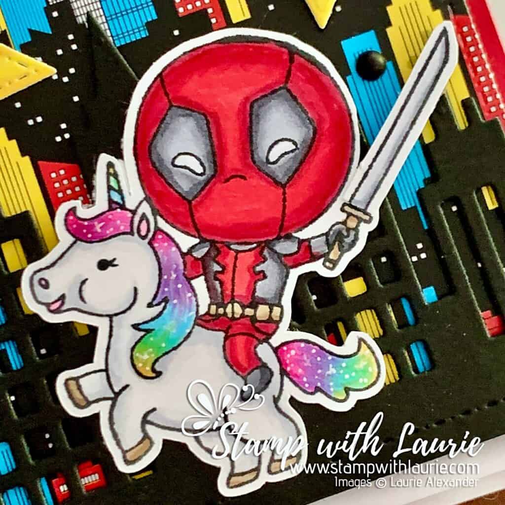 Close Up of Man riding Unicorn