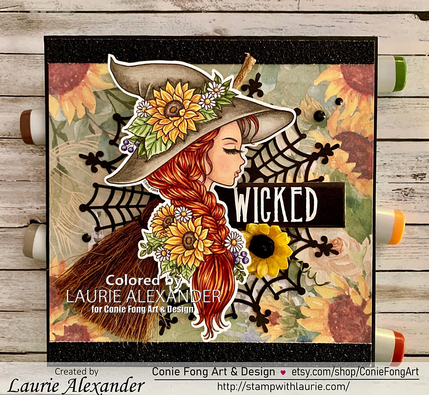 My Wicked Halloween Card - Stamp With Laurie